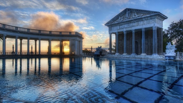 Hearst Castle Pool at Sunrise