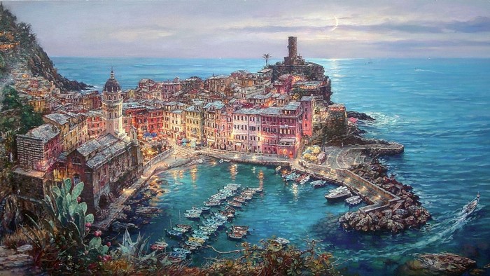 Vernazza, Italy painting by an artist