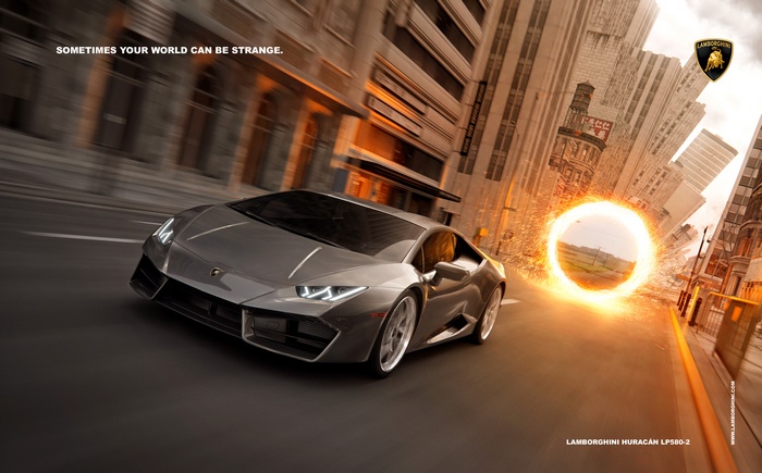 Lamborghini Huracan LP 580-2 and Doctor Strange portal