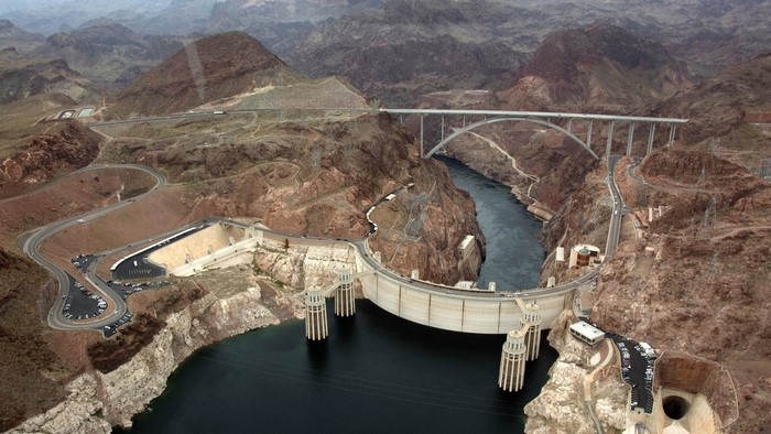 Hoover Dam Bypass Bridge and Dam