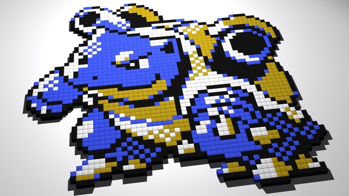 Blastoise from Pokemon Pixel Art