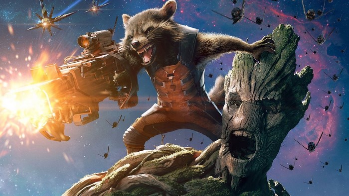 Rocket Raccoon and Groot from Guardians of the Galaxy