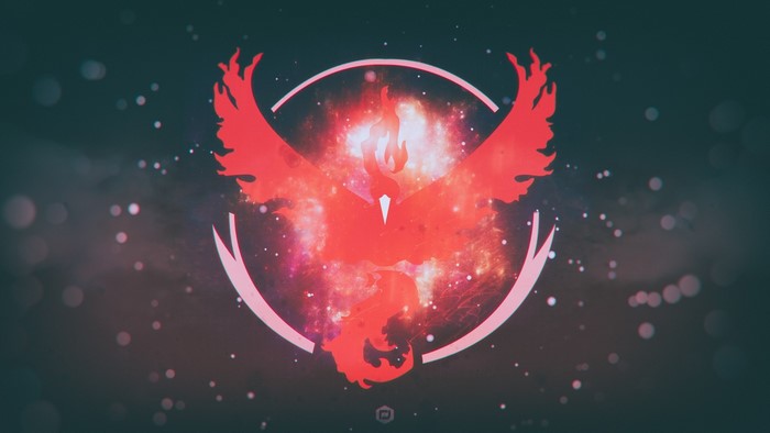Pokemon Go Team Valor Moltres Logo