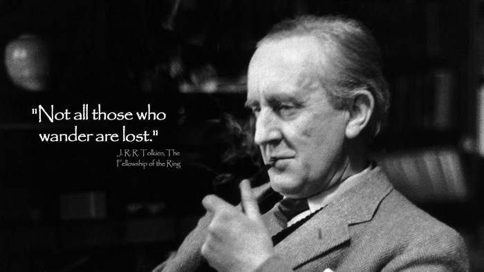 J.R.R. Tolkien smoking pipe with quote