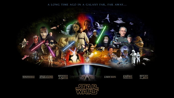 Star Wars Movies Poster Collage