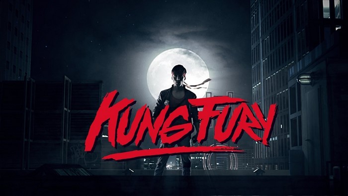 Kung Fury title card with fighter