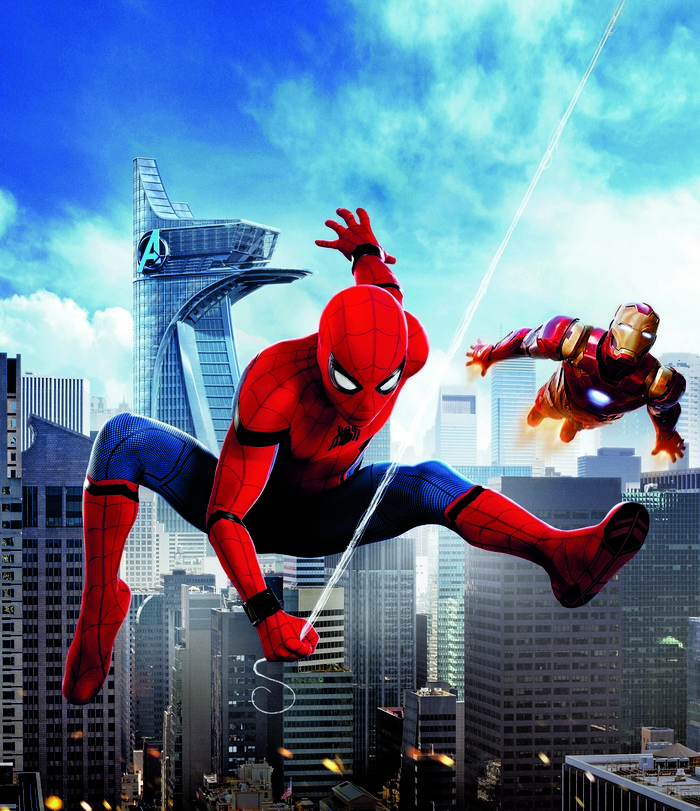 Spider-Man and Iron Man in New York City