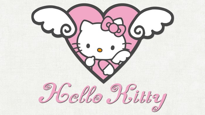 Hello Kitty with Wings in Heart