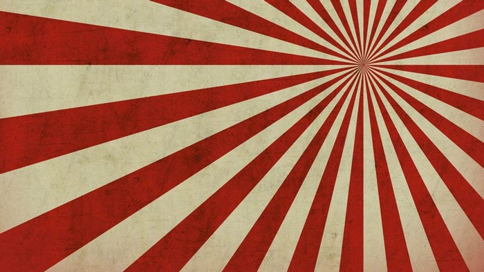 Red Grunge Sunburst Pattern