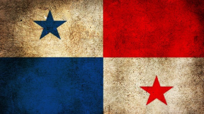 Panama Flag Textured
