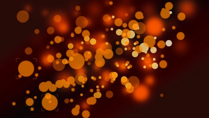 Orange Bokeh Lights