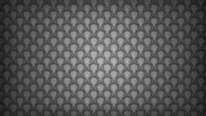 Gray floral damask pattern