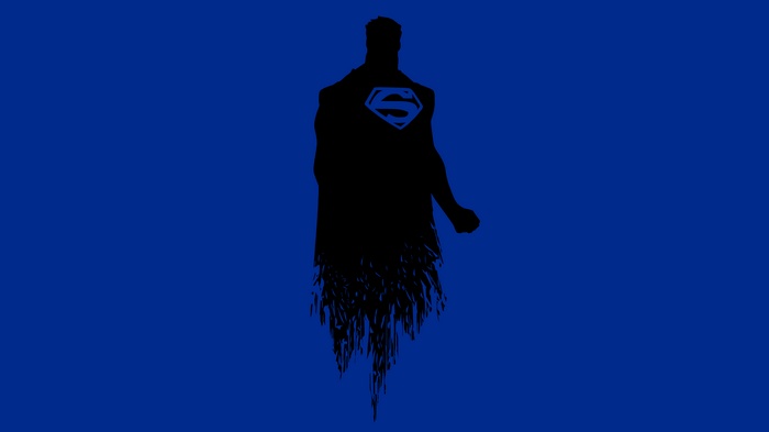 Superman Silhouette with S Shield