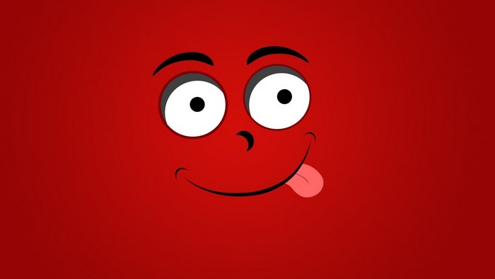 Red Face with Tongue Out