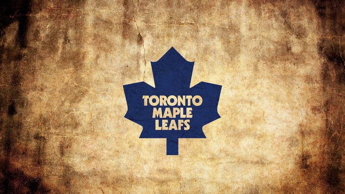Toronto Maple Leafs logo on textured background
