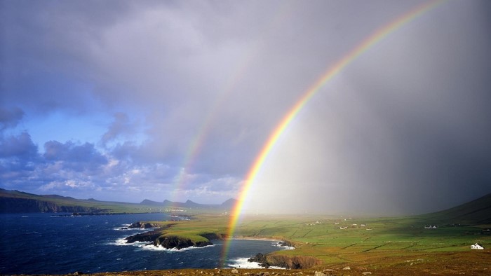 Double Rainbow Over Ballyferriter Bay