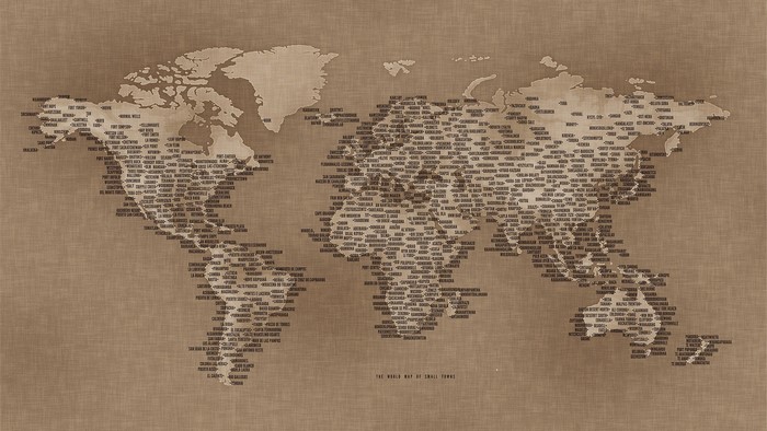 World Map of Small Towns