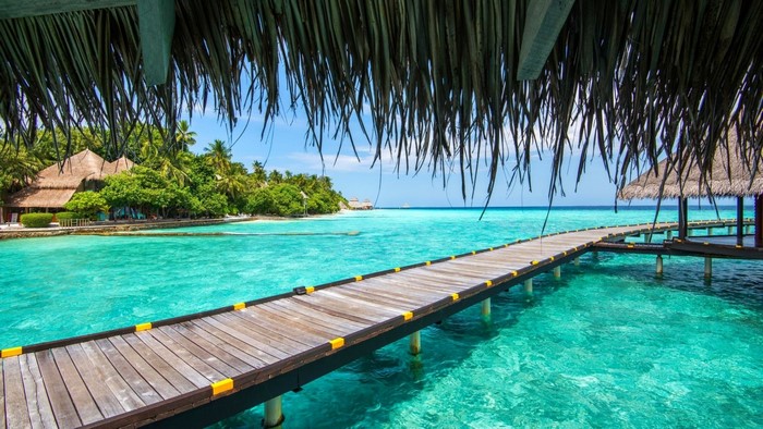 Maldives Overwater Bungalows and Pier