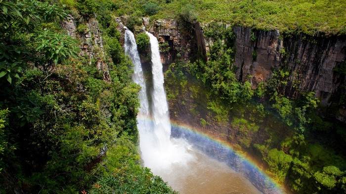 Mac Mac Falls Waterfall with Rainbow