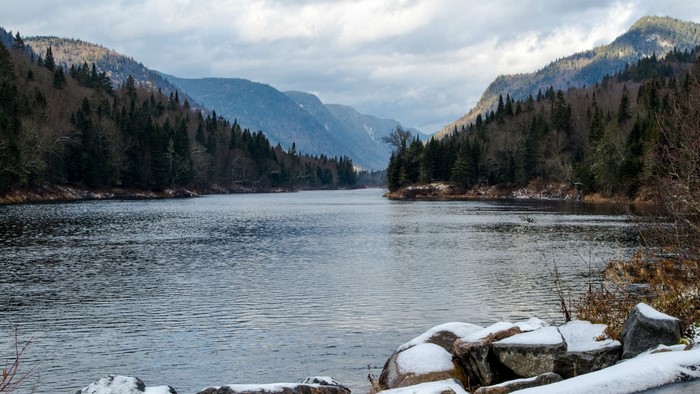 Jacques Cartier National Park Quebec River Landscape
