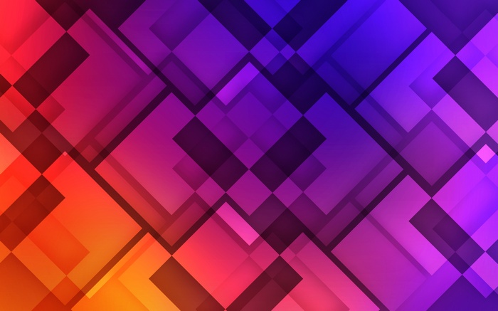 Colorful geometric abstract background with overlapping squares
