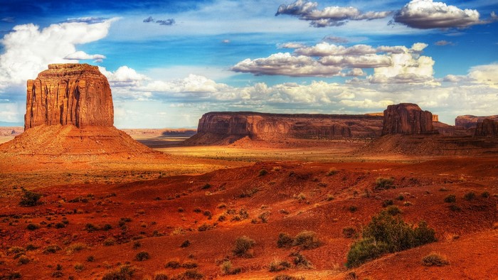 Monument Valley desert landscape with mesas and buttes