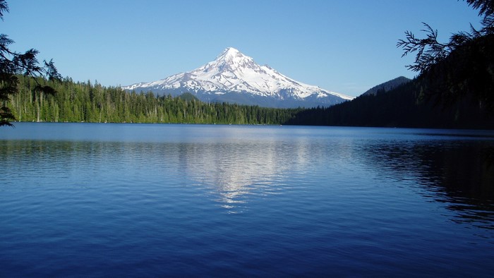 Lost Lake with Mount Hood in Oregon