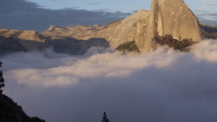 Half Dome Yosemite National Park at Sunset