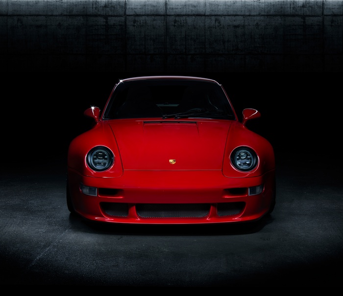 Red Porsche 911 Gunther Werks 400R 4K