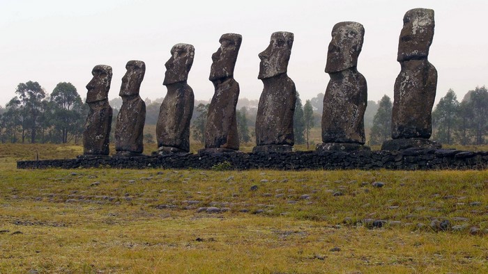 Moai statues on Easter Island
