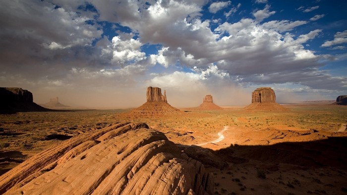 Monument Valley wide angle landscape
