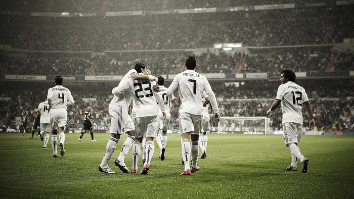Real Madrid Soccer Team Celebration