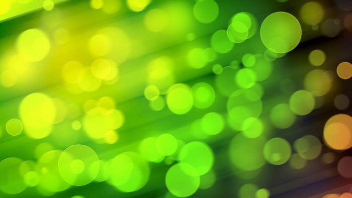 Green and yellow bokeh lights with diagonal lines
