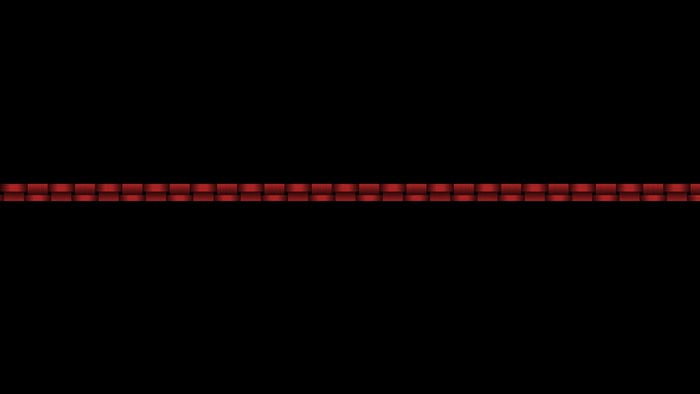 Red ribbon made of small squares