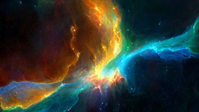 Deep Space Nebula with Stars