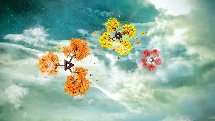 Surreal trees with geometric structures in the sky