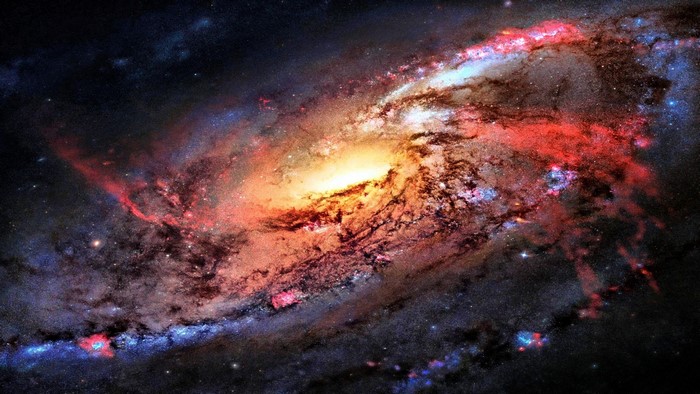 Colorful Cosmos Space Galaxy
