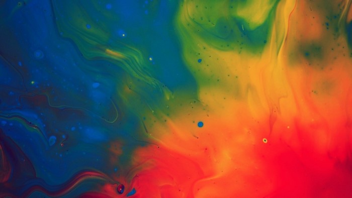 Abstract Colorful Paint Swirls