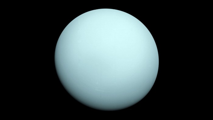 Planet Uranus in Space