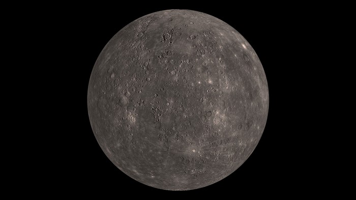 Mercury planet in space