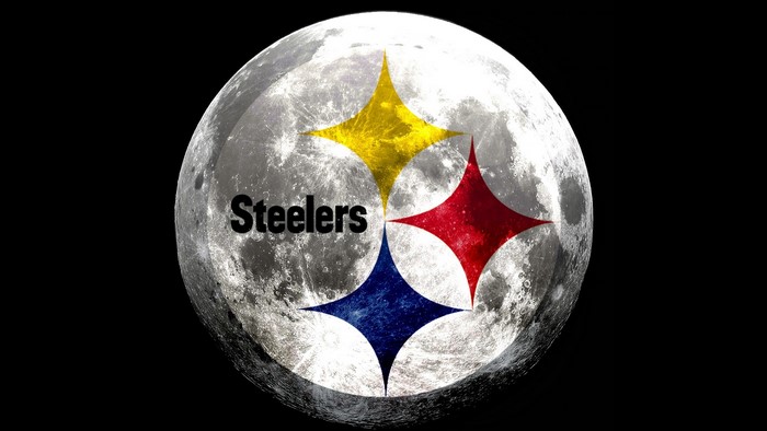 Pittsburgh Steelers Logo on the Moon