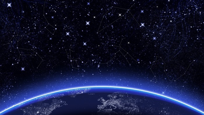 Earth and Constellations from Space