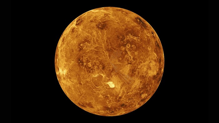 Planet Venus in Space