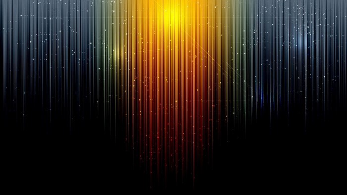 Abstract light streaks with sparkles