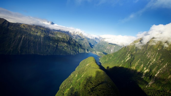 Fjord in New Zealand