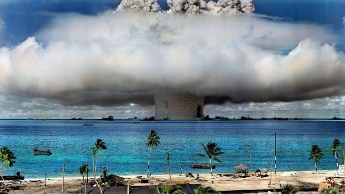 Atomic Bomb Test in the Ocean