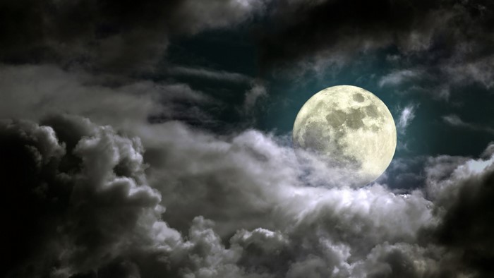 Full Moon on a Cloudy Night