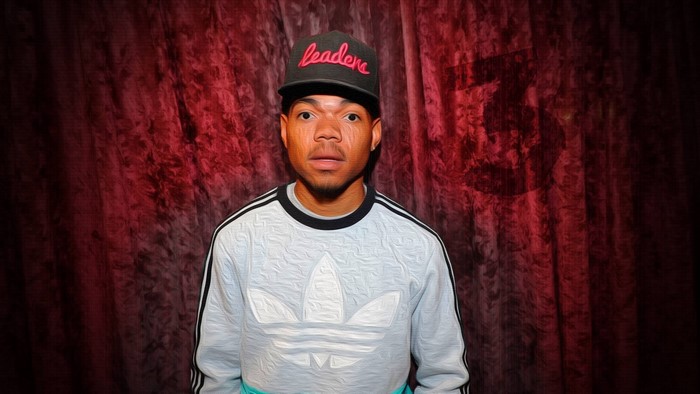 Chance the Rapper wearing a 'Leaders' hat