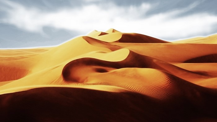 Desert Sand Dunes Landscape