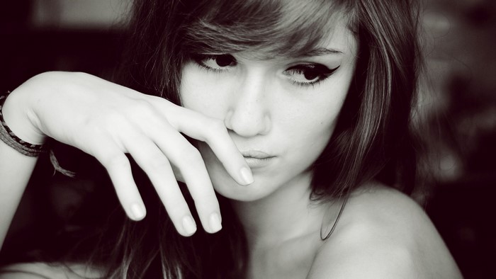 Black and White Portrait of Ruxandra